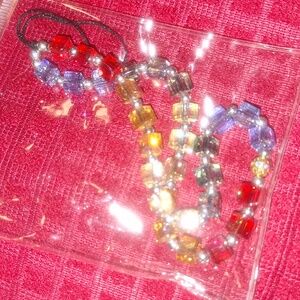 Multi Colored Cell Phone Dangler.